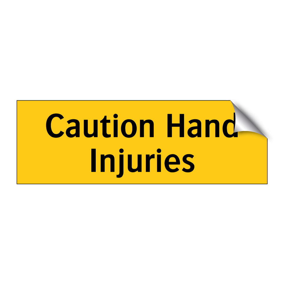 Caution Hand Injuries