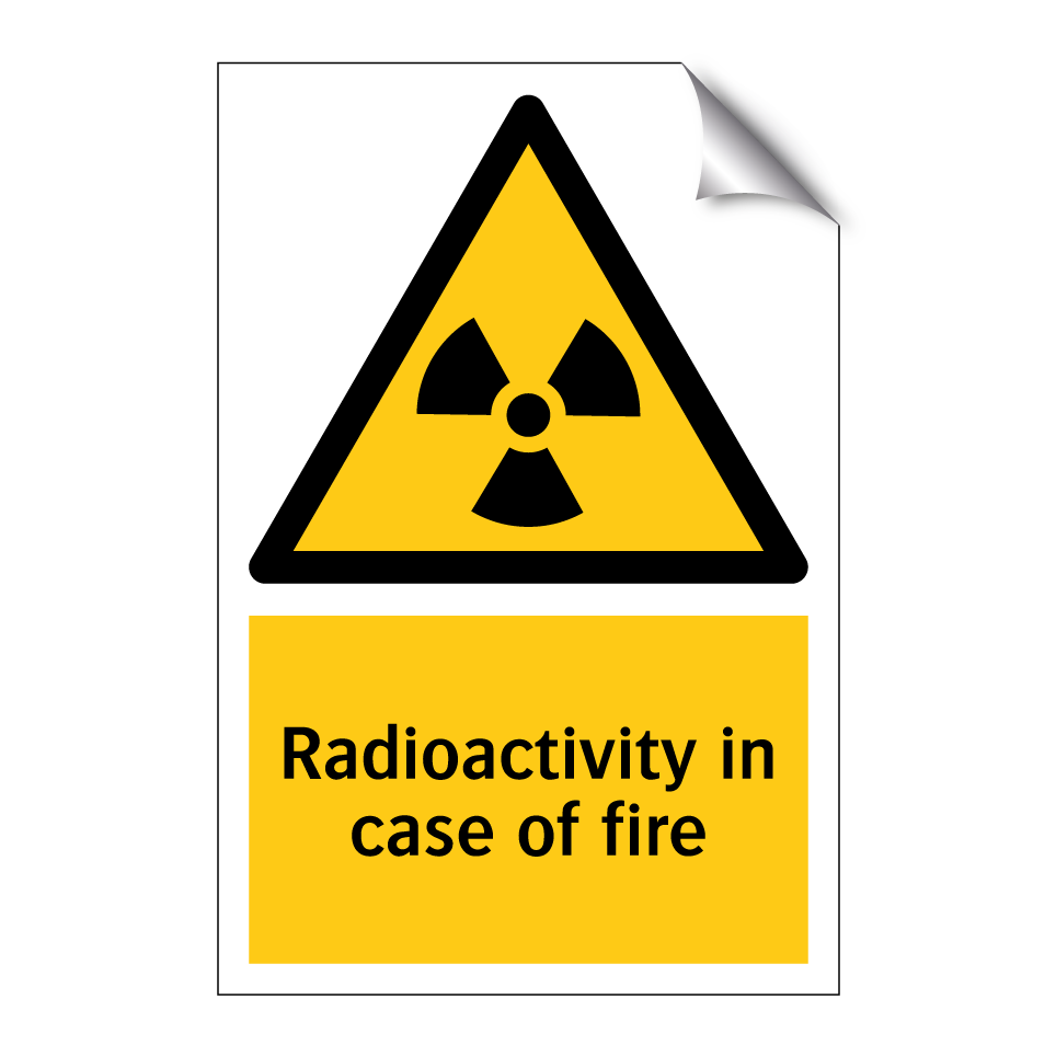 Radioactivity in case of fire