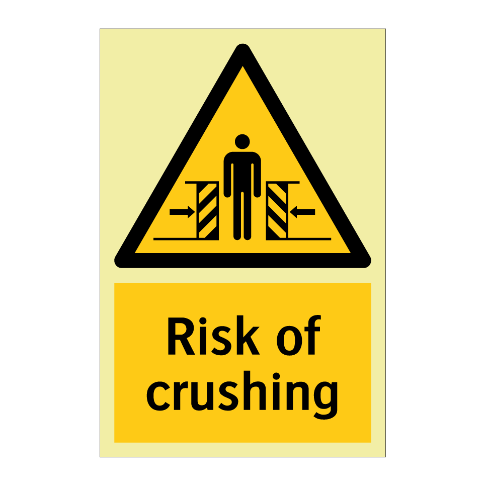Risk of crushing