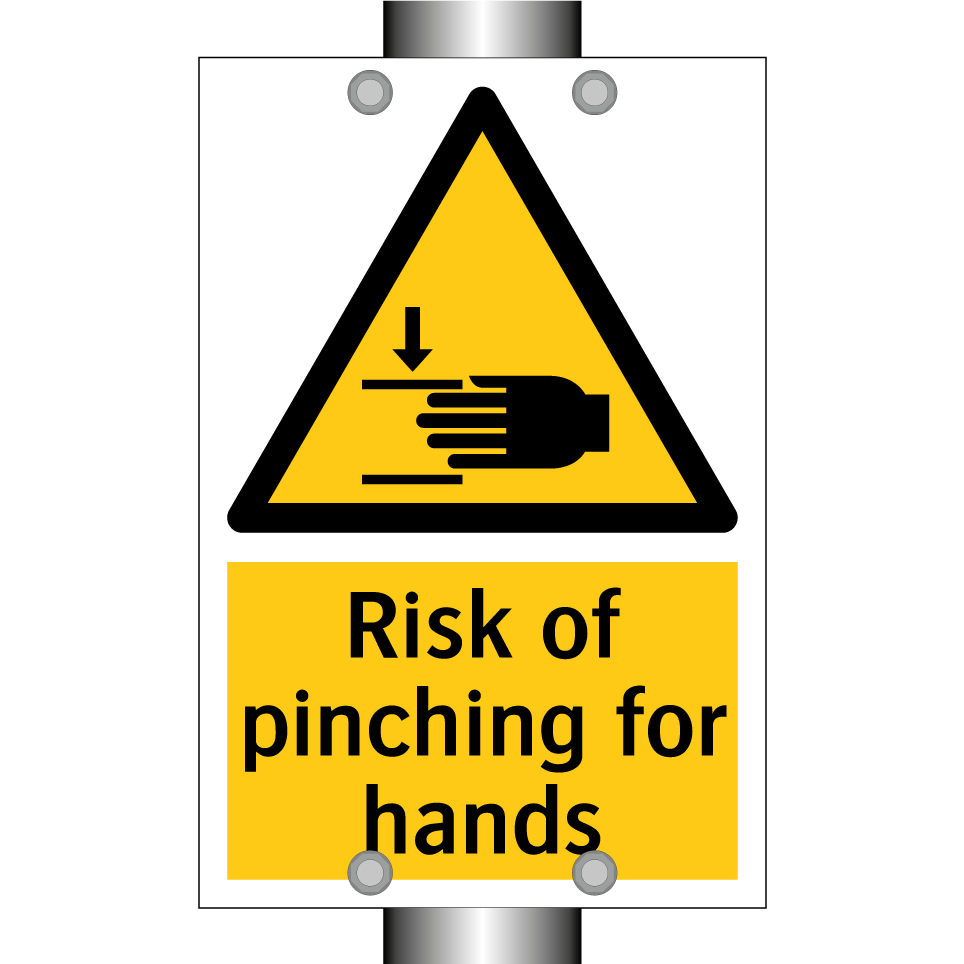 Risk of pinching for hands