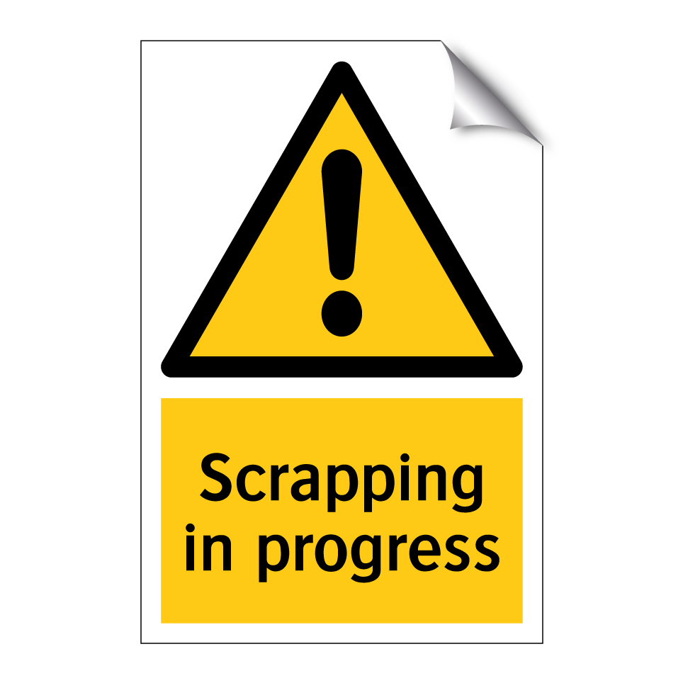 Scrapping in progress