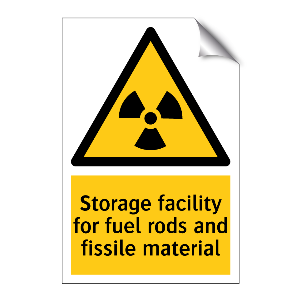 Storage facility for fuel rods and fissile material