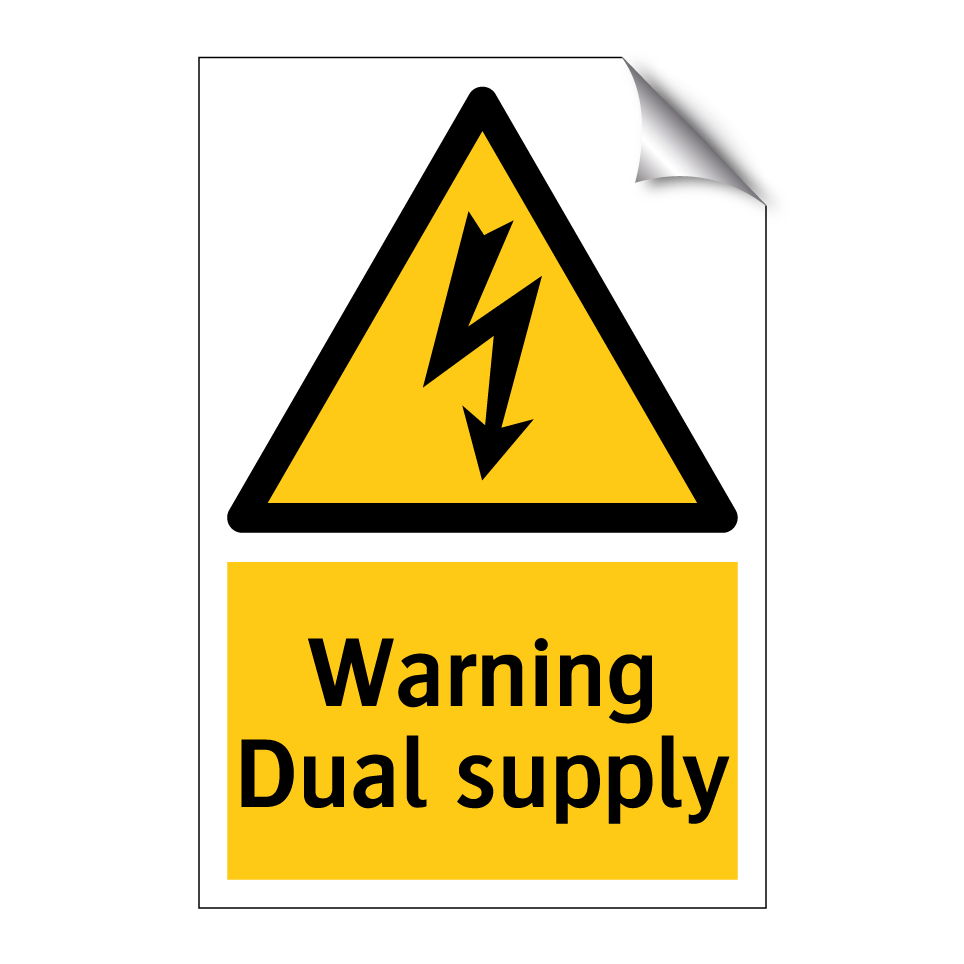 Warning Dual supply