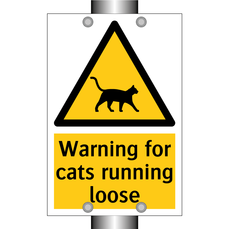 Warning for cats running loose