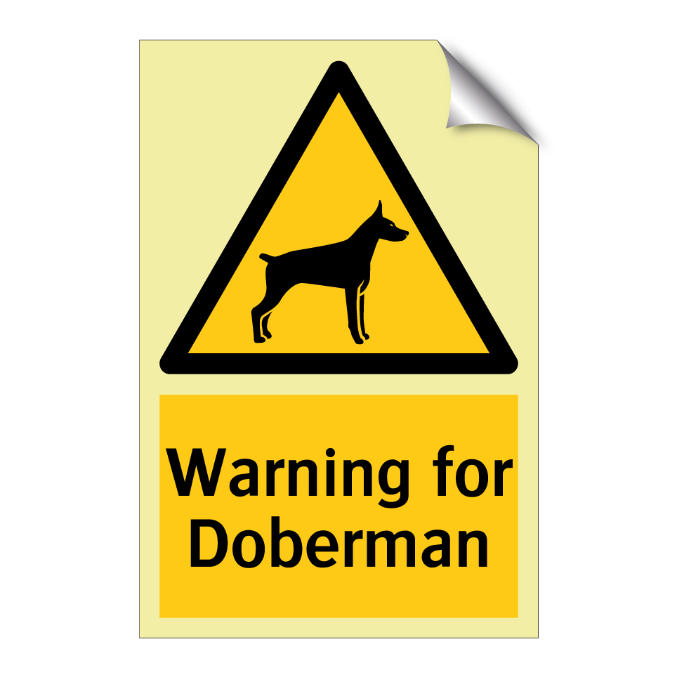 Warning for Doberman