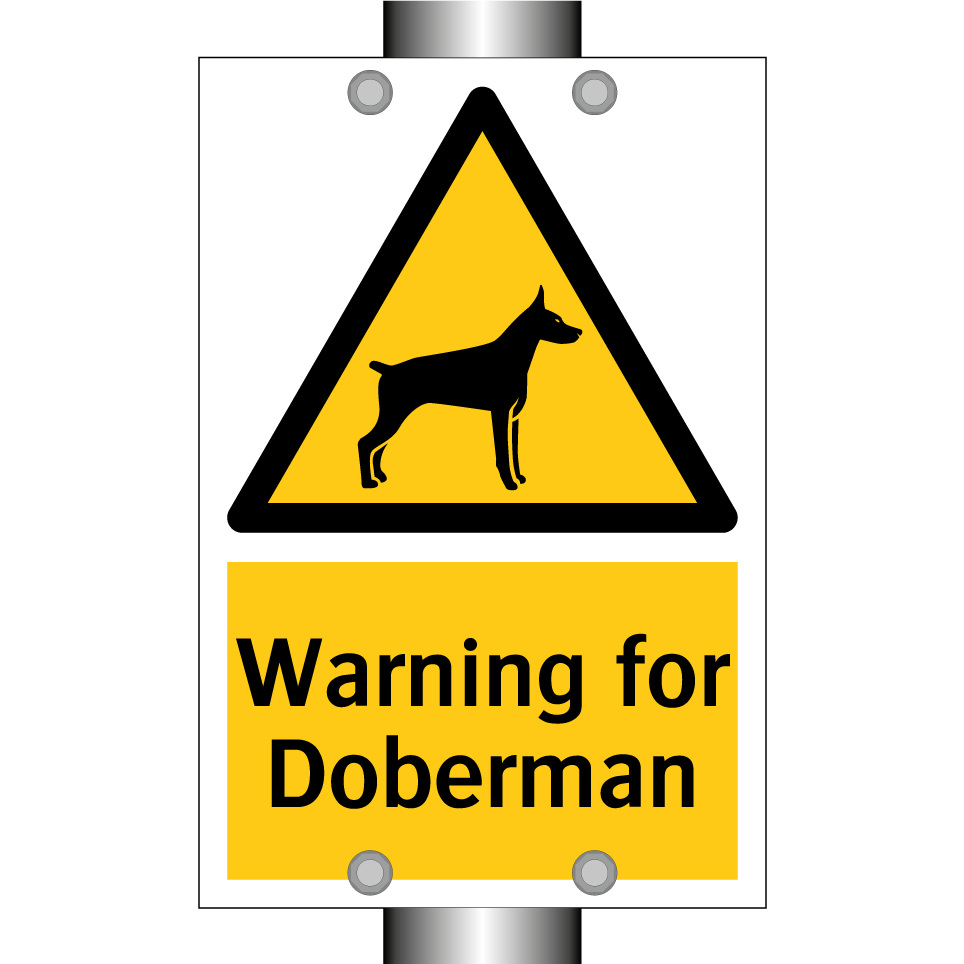 Warning for Doberman