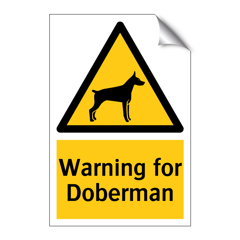 Warning for Doberman