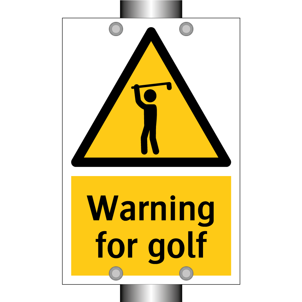 Warning for golf
