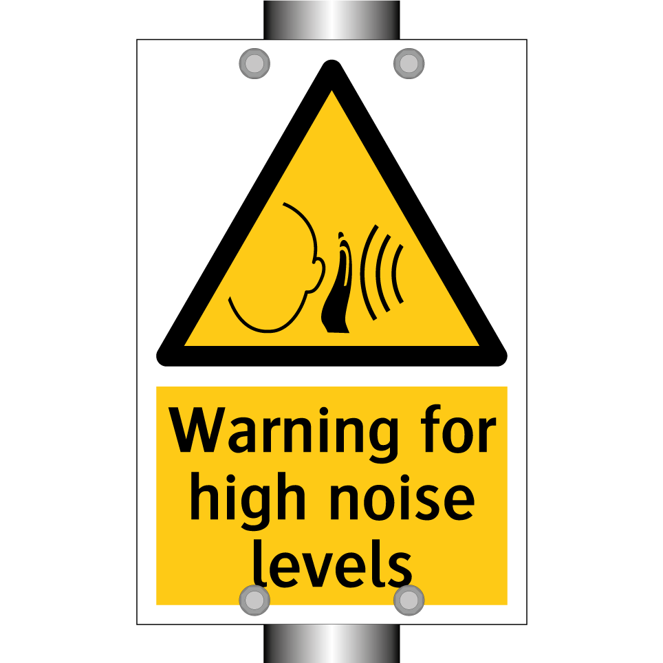 Warning for high noise levels