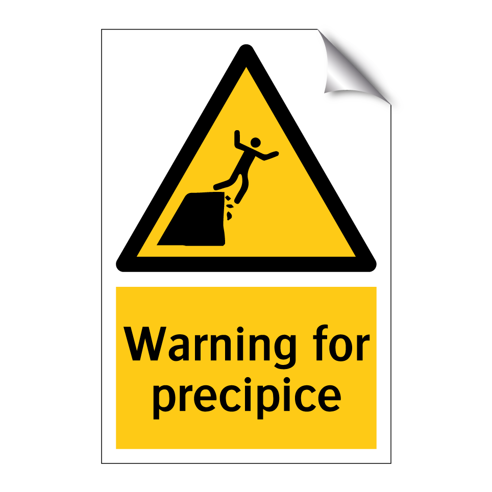 Warning for precipice