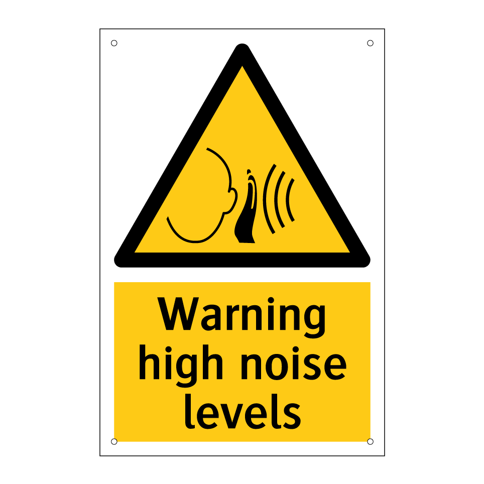 Warning high noise levels