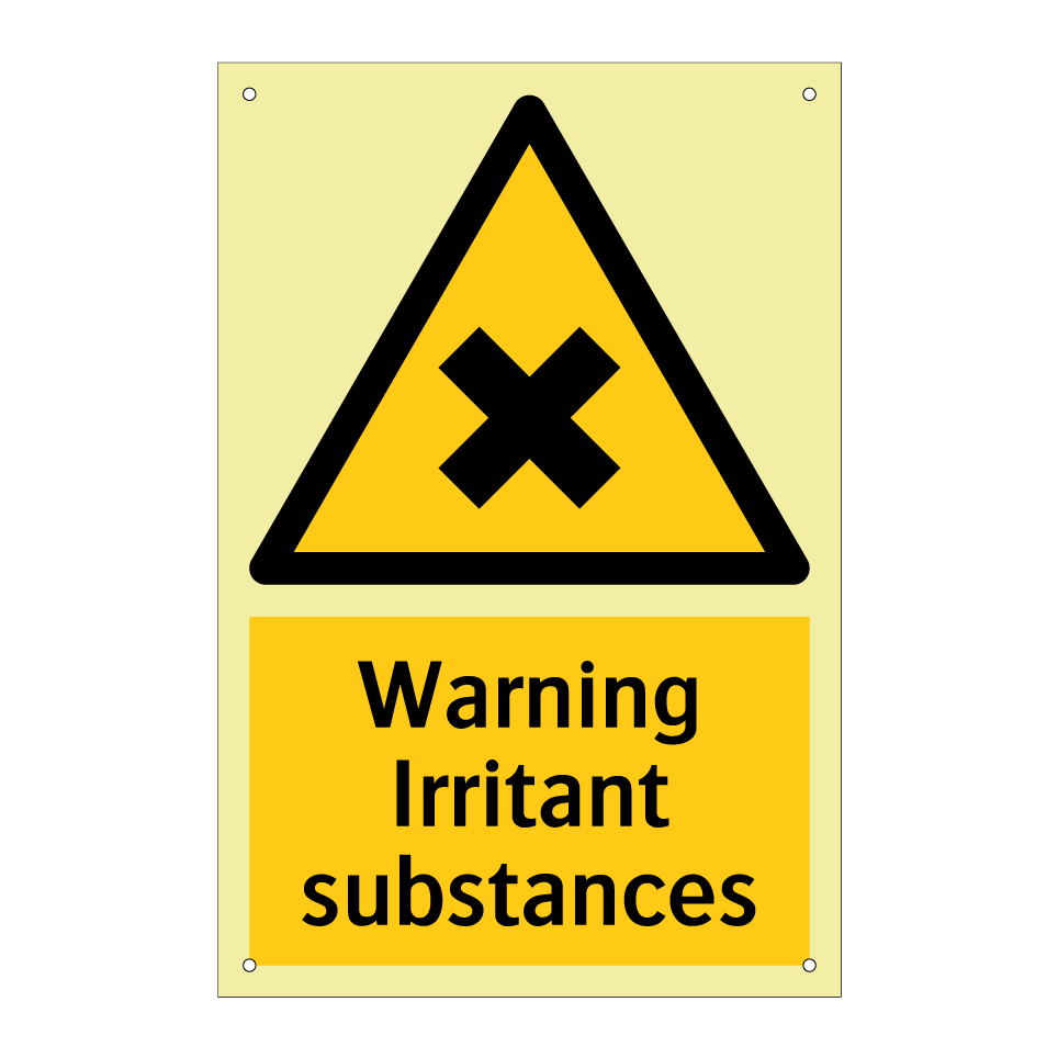 Warning Irritant substances