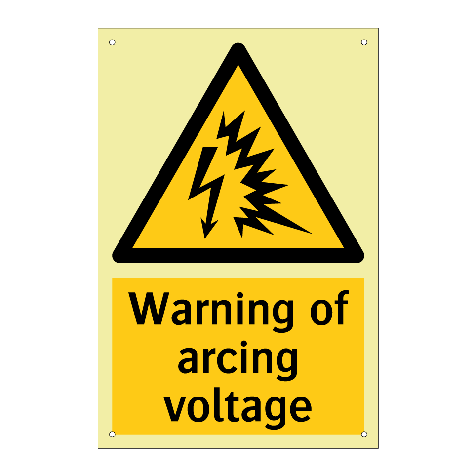 Warning of arcing voltage