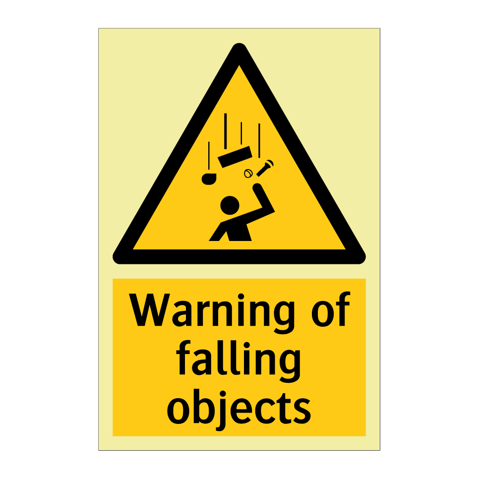Warning of falling objects