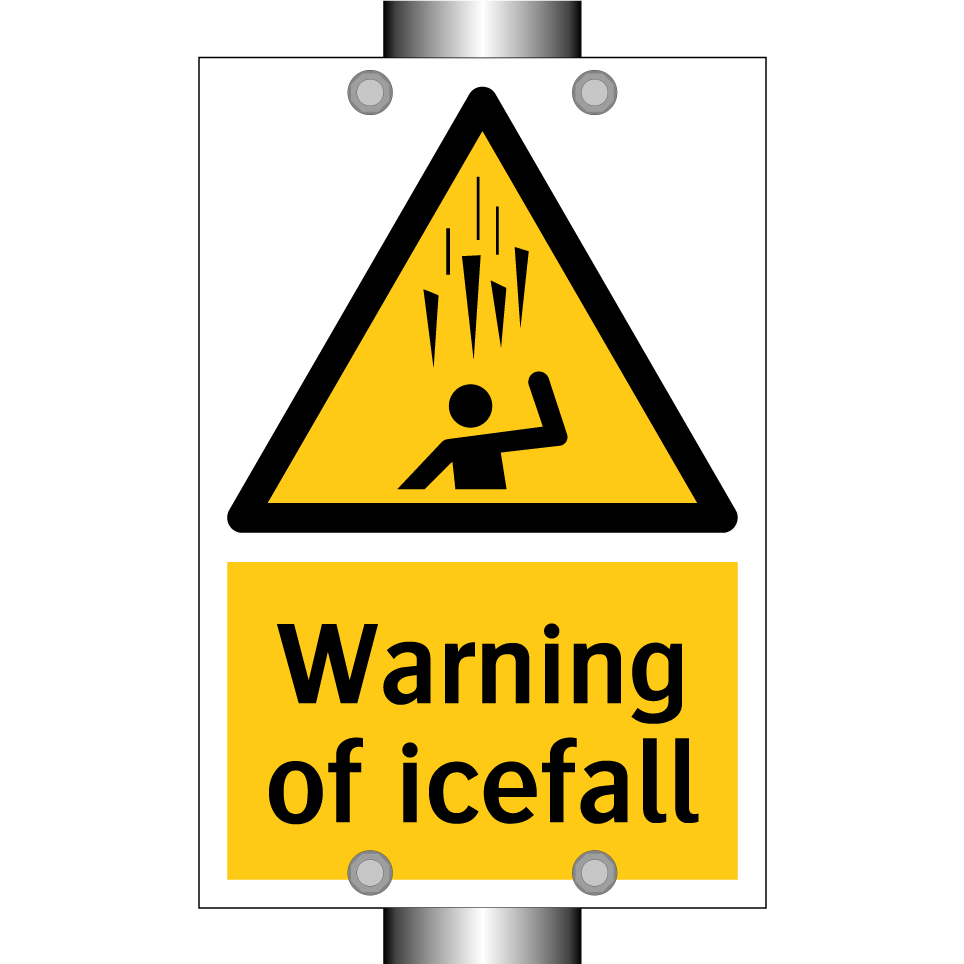 Warning of icefall