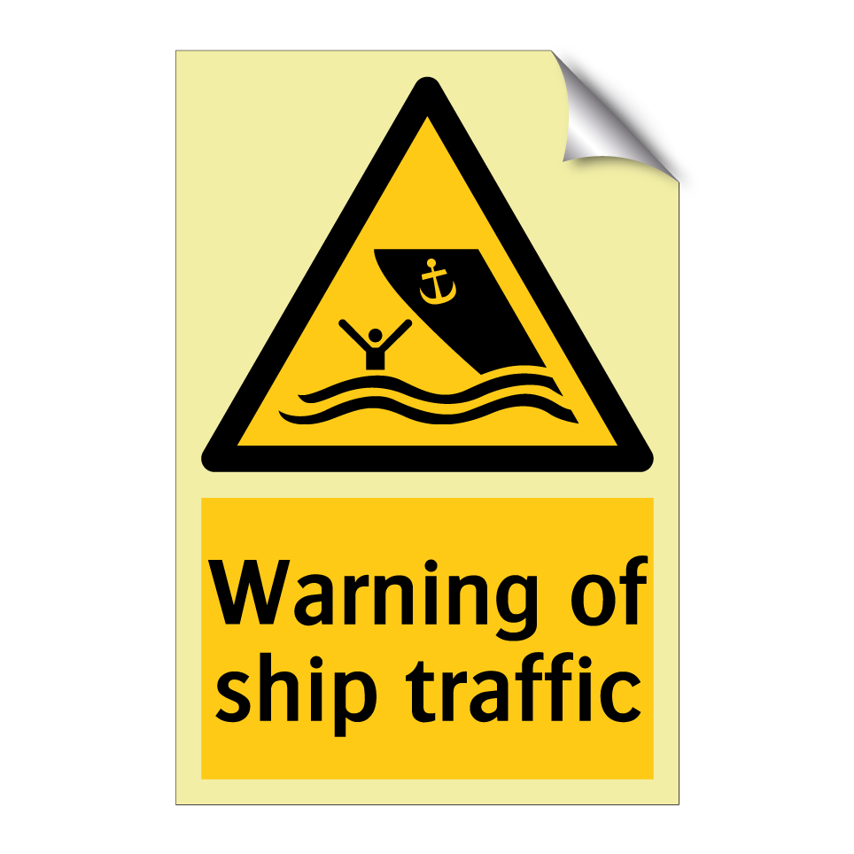 Warning of ship traffic
