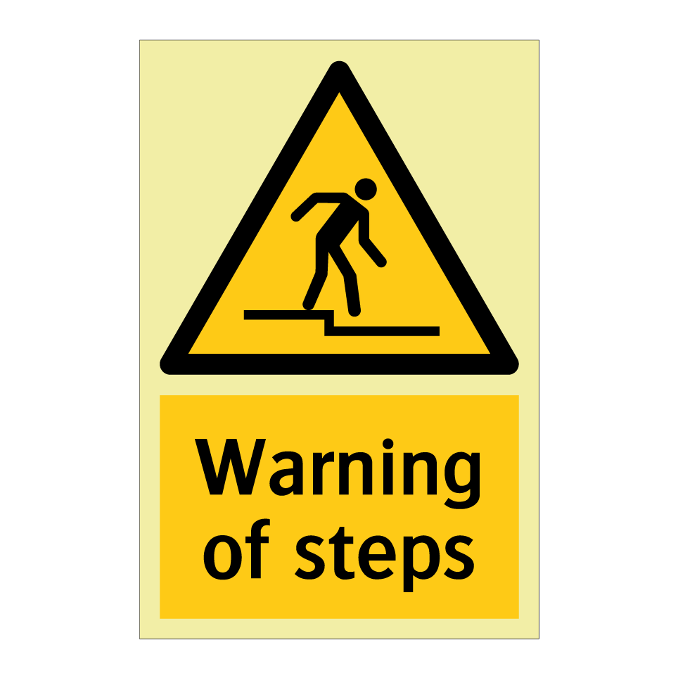 Warning of steps