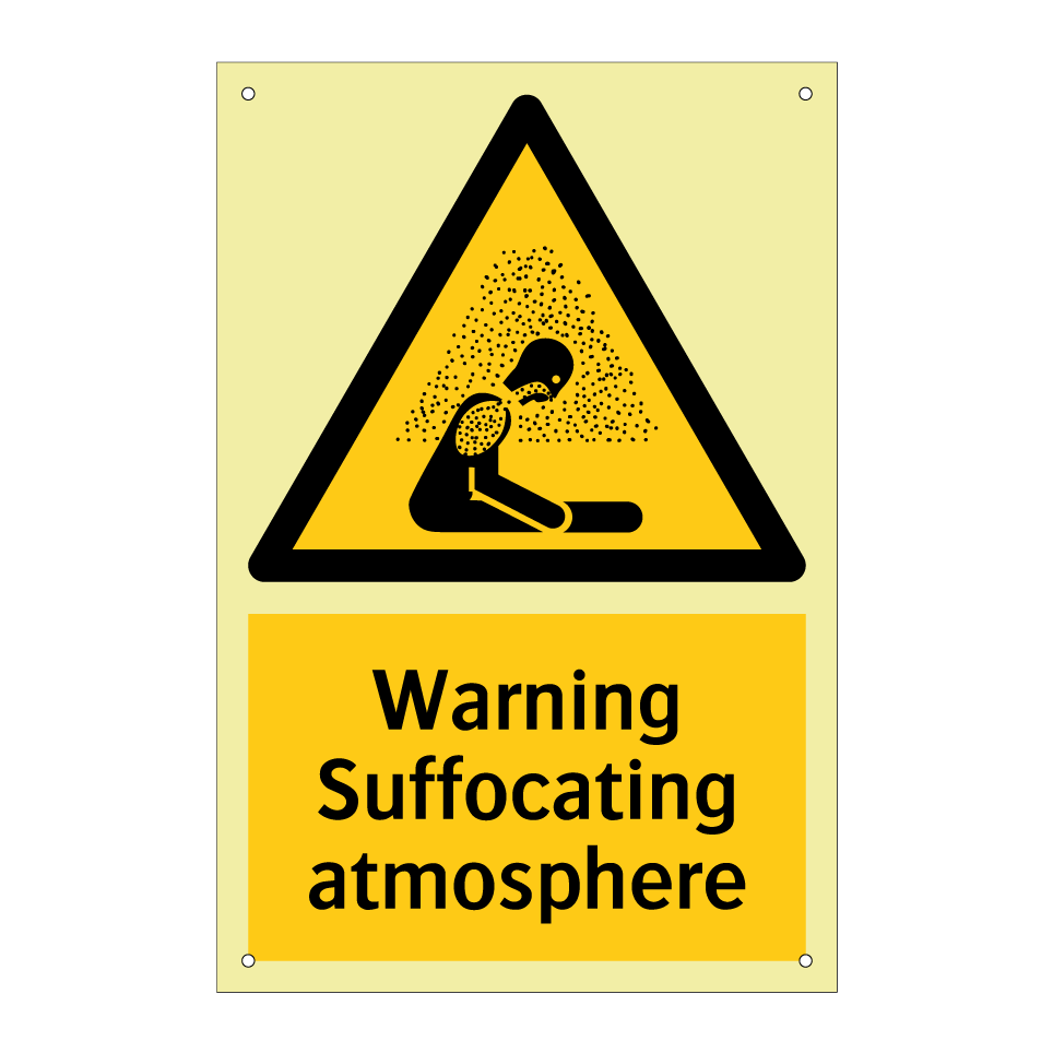 Warning Suffocating atmosphere