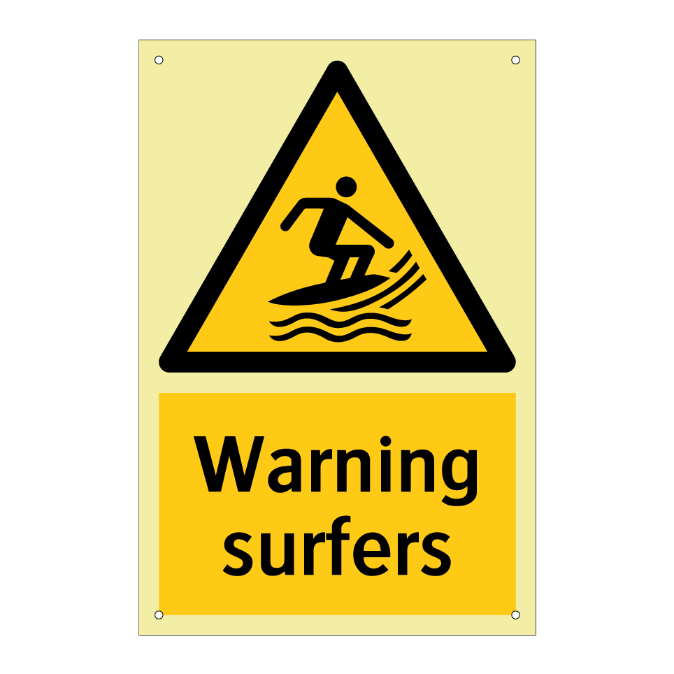 Warning surfers