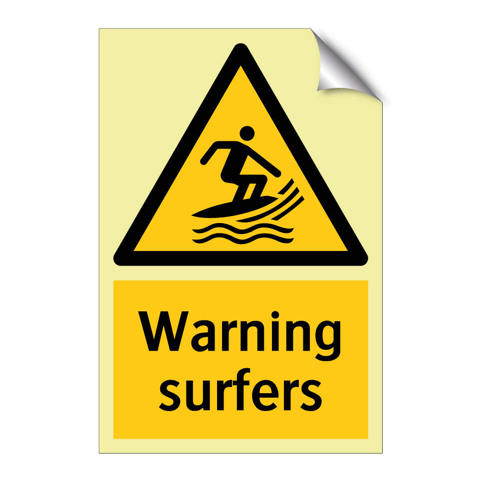 Warning surfers