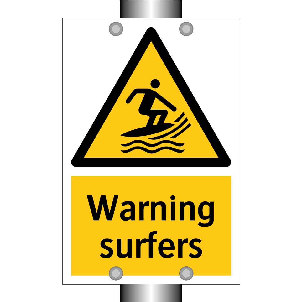 Warning surfers