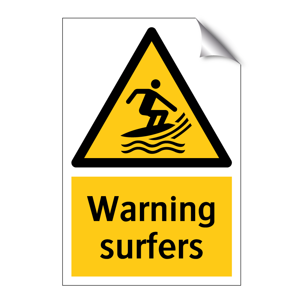 Warning surfers