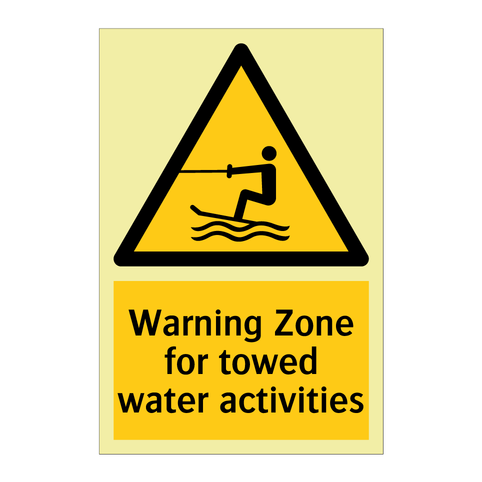 Warning Zone for towed water activities