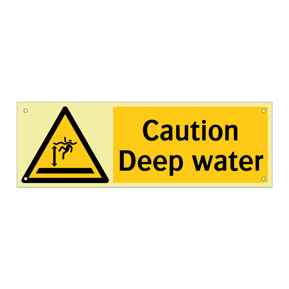Caution Deep water