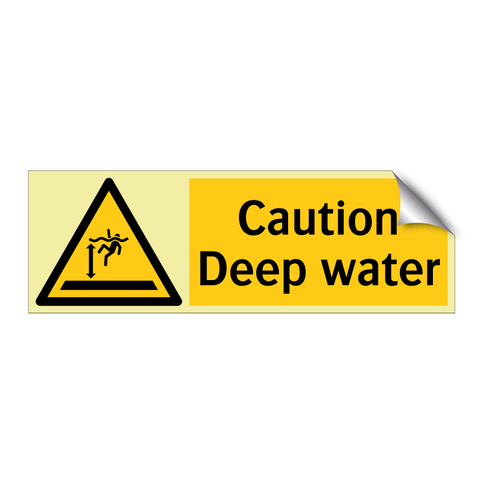 Caution Deep water