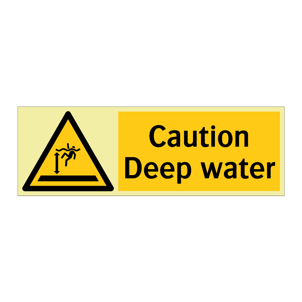 Caution Deep water