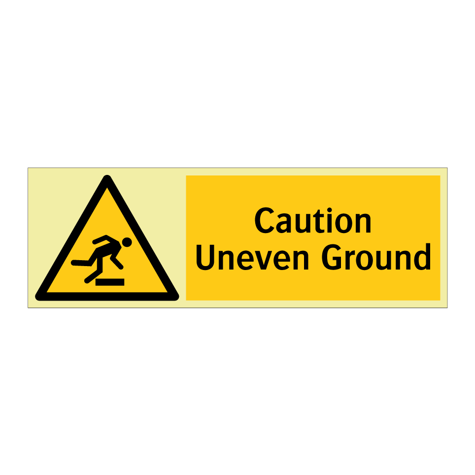 Caution Uneven Ground
