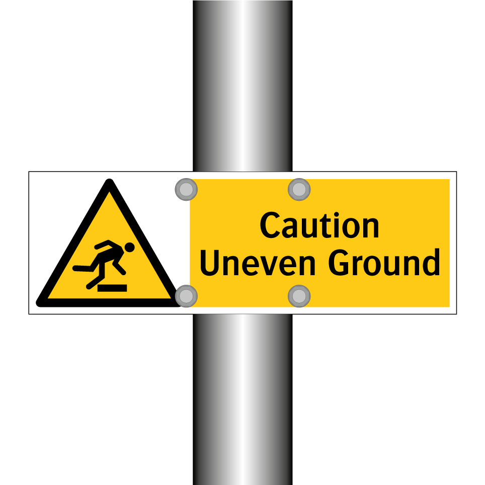 Caution Uneven Ground
