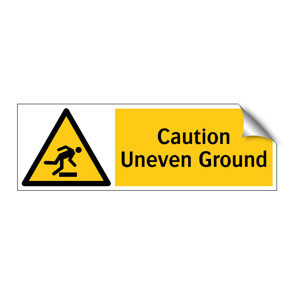 Caution Uneven Ground