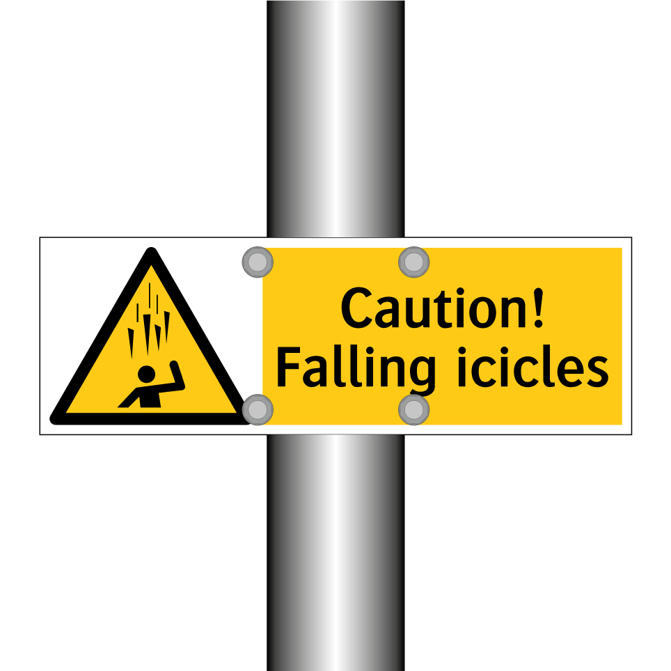 Caution! Falling icicles