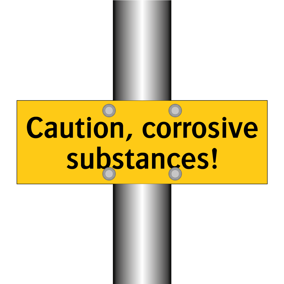 Caution, corrosive substances!