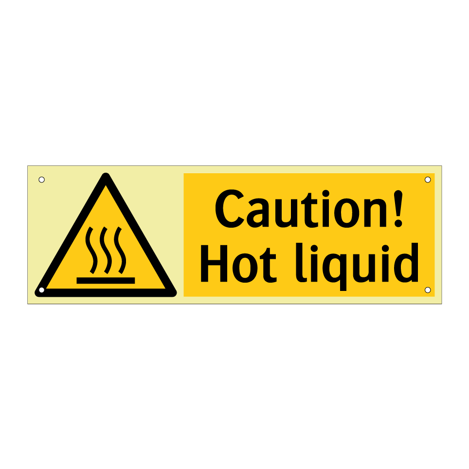 Caution! Hot liquid