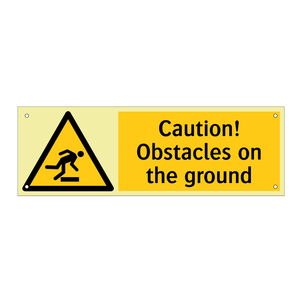 Caution! Obstacles on the ground