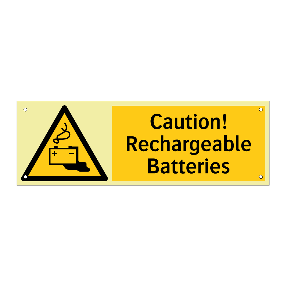 Caution! Rechargeable Batteries