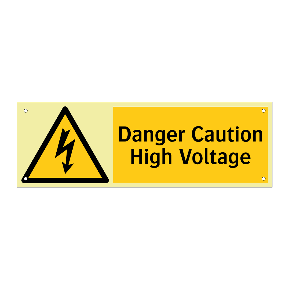 Danger Caution High Voltage