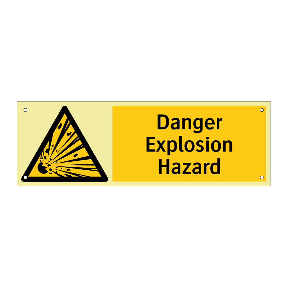 Danger Explosion Hazard