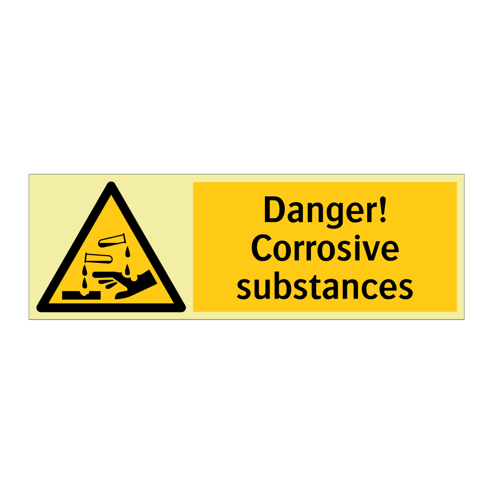Danger! Corrosive substances