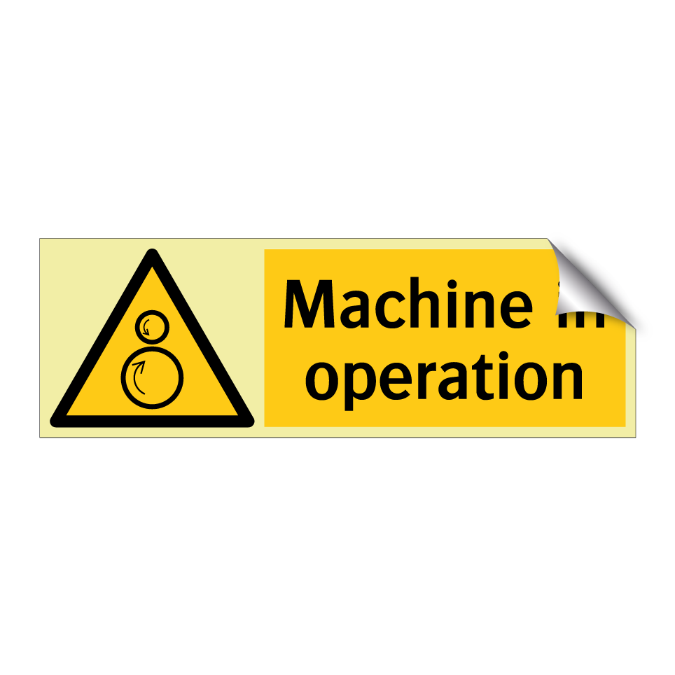 Machine in operation