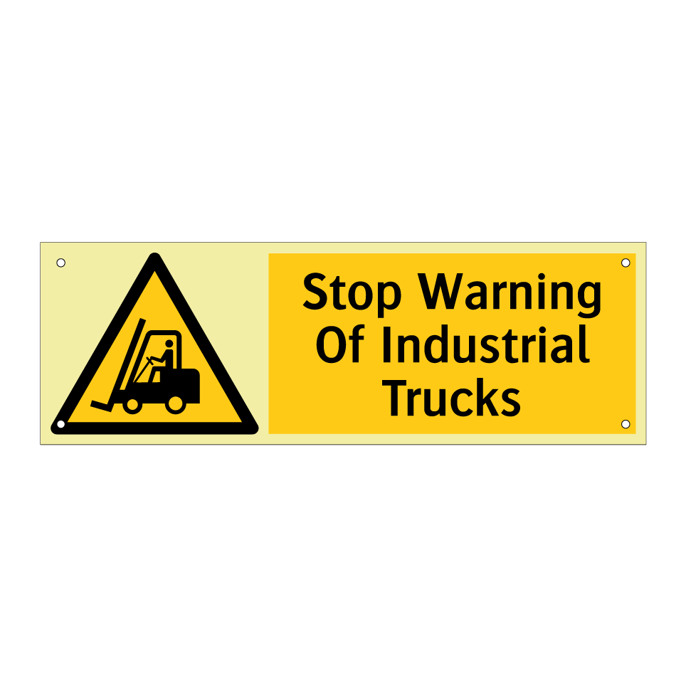 Stop Warning Of Industrial Trucks