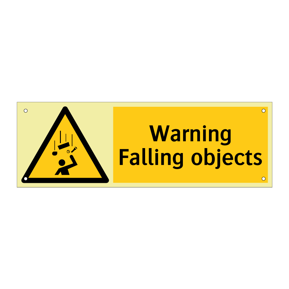 Warning Falling objects