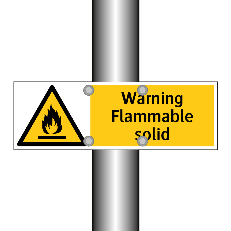 Warning Flammable solid