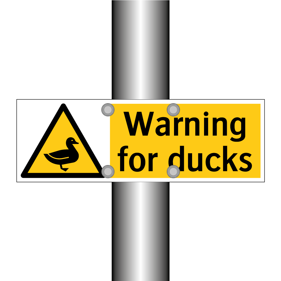 Warning for ducks