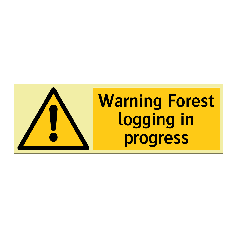 Warning Forest logging in progress