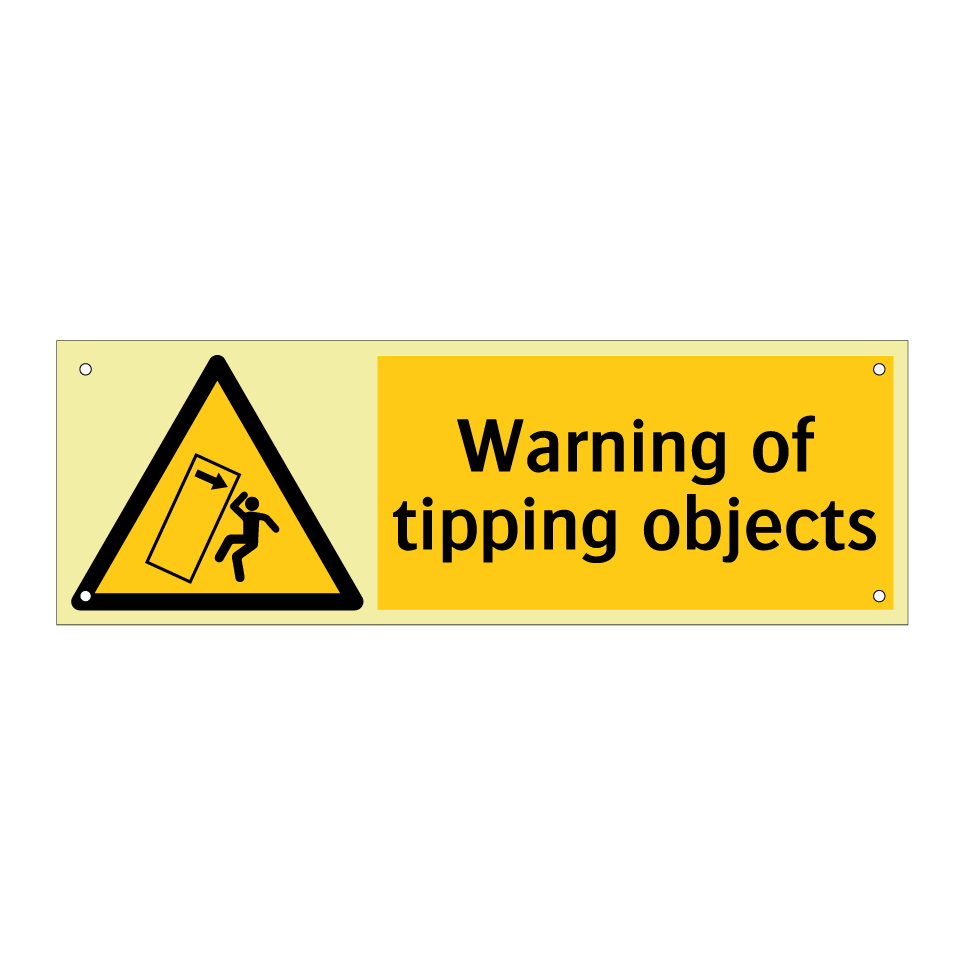Warning of tipping objects