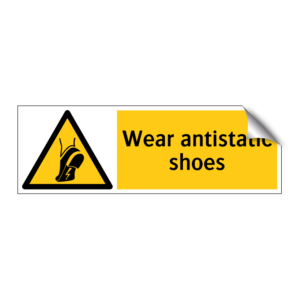 Wear antistatic shoes