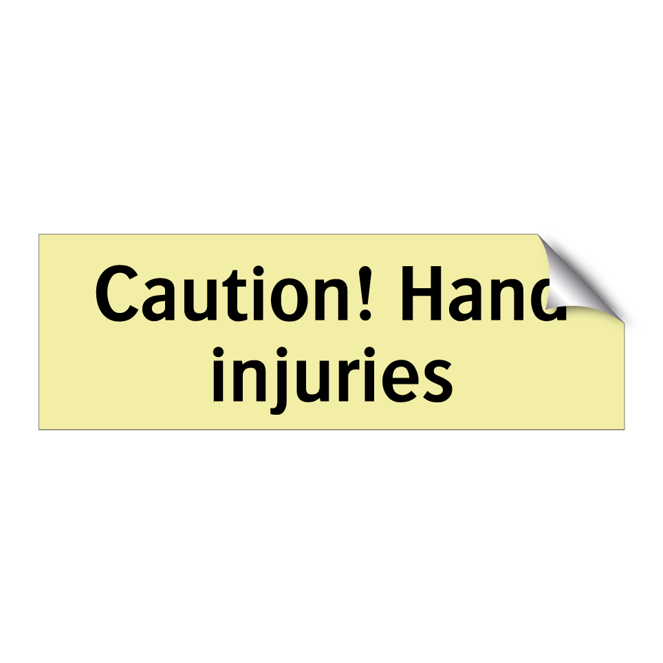 Caution! Hand injuries
